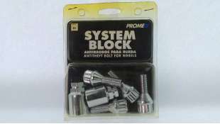 ANTIRROBO ACCESORIO UNIVERSAL - 1084267 / PROME 01A - PROME, JUEGO TORNILLOS ANTI ROBO 12X1.5 L26 . LLAVE 17/19MM. BMW, MERCEDES
