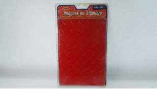EMBELLECEDOR ACCESORIO UNIVERSAL - 1084296 / 8424099063623 - ROLMOVIL, TALONERA DE ALUMINIO COLOR ROJO.