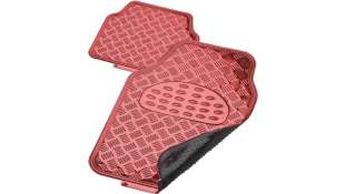 TUNING ACCESORIO UNIVERSAL - 1084929 / 8424445261901 - KRAWEHL  - ALFOMBRAS DE COCHE UNIVERSALES, EFECTO ALUMINIO, ROJO REFERENC