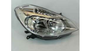 FARO DERECHO RENAULT CLIO III - 1385356 / 7701061069 - MATERIAL NUEVO, MODELO 2005-2009, H7+H7, REG ELECTRI CA, FONDO CROMO.