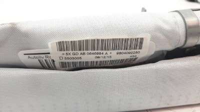AIRBAG CORTINA DELANTERO DERECHO PEUGEOT 208  - M.1115996 / 9804092280