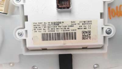 CUADRO INSTRUMENTOS PEUGEOT 208  - M.1116061 / 9814696580