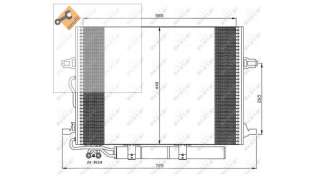 CONDENSADOR / RADIADOR  AIRE ACONDICIONADO MERCEDES CLASE CLS  - M.1136240 / 2115001154