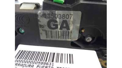 CERRADURA PUERTA TRASERA IZQUIERDA OPEL INSIGNIA BERLINA  - M.599631 / 13503807