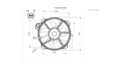 ELECTROVENTILADOR RENAULT SCENIC III  - M.1040371 / 214812415R