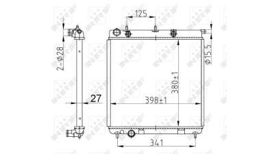 RADIADOR AGUA PEUGEOT 1007  - M.588793 / 1330E6