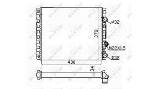 RADIADOR AGUA VOLKSWAGEN POLO BERLINA  - M.795382 / 6N0121253K