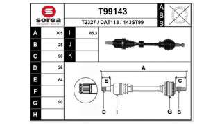 TRANSMISION DELANTERA IZQUIERDA DACIA DUSTER II  - M.913945 / 391015061R