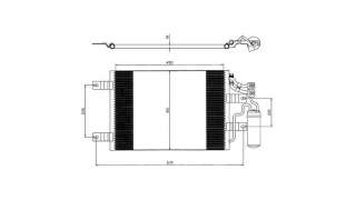 CONDENSADOR / RADIADOR  AIRE ACONDICIONADO OPEL MERIVA  - M.594867 / 13128931