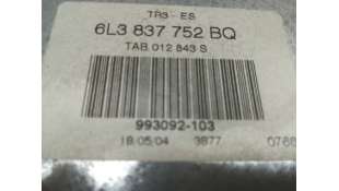 ELEVALUNAS DELANTERO DERECHO SEAT IBIZA 1.9 SDI (64 CV) DE 2002 - D.1865164 / 6L3837752BQ 2