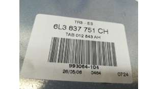 ELEVALUNAS DELANTERO IZQUIERDO SEAT IBIZA 1.4 TDI (80 CV) DE 2002 - D.2073469 / 6L3837751CH 2