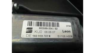 ELEVALUNAS TRASERO IZQUIERDO SEAT LEON 1.9 TDI (105 CV) DE 2005 - D.2361771 / 1K0959703N