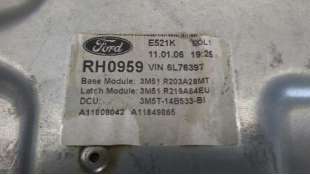 ELEVALUNAS DELANTERO DERECHO FORD FOCUS C-MAX 1.6 TDCi (109 CV) DE 2003 - D.2537619 / 3M51R219A64EU 2