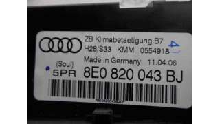 MANDO CLIMATIZADOR AUDI A4 AVANT 2.0 TDI (140 CV) DE 2006 - D.3162795 / 8E0820043BJ