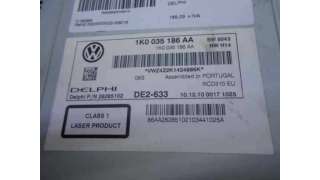 SISTEMA AUDIO / RADIO CD VOLKSWAGEN TOURAN 1.6 TDI DPF (105 CV) DE 2011 - D.3193016 / 1K0035186AA