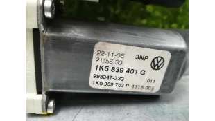 MOTOR ELEVALUNAS TRASERO IZQUIERDO VOLKSWAGEN JETTA 1.9 TDI (105 CV) DE 2007 - D.3218500 / 1K5837401AH 2