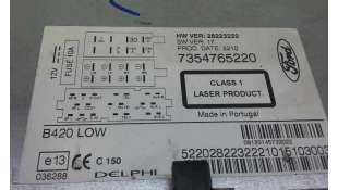 SISTEMA AUDIO / RADIO CD FORD KA 1.3 TDCi (75 CV) DE 2010 - D.3515445 2