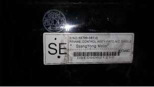 MANDO CLIMATIZADOR SSANGYONG REXTON 2.7 Turbodiesel (163 CV) DE 2005 - D.3535081 / 6870008510 2