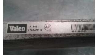CONDENSADOR / RADIADOR AIRE ACONDICIONADO PEUGEOT 206 BERLINA 1.4 (75 CV) DE 2006 - D.3564929 / 9651866980