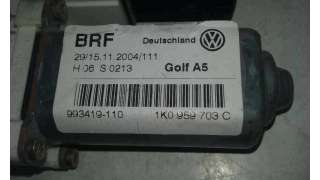 MOTOR ELEVALUNAS TRASERO IZQUIERDO VOLKSWAGEN GOLF V BERLINA 1.6 (102 CV) DE 2005 - D.3606942 / 993419110