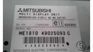 SISTEMA NAVEGACION GPS MITSUBISHI MONTERO 3.2 DI-D (160 CV) DE 2002 - D.3684822