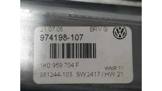 MOTOR ELEVALUNAS TRASERO DERECHO VOLKSWAGEN PASSAT BERLINA 2.0 TDI (140 CV) DE 2005 - D.3693104 / 1K0959704F