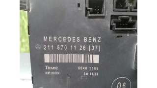 CENTRALITA CIERRE MERCEDES CLASE E  BERLINA 3.5 V6 (272 CV) DE 2005 - D.3721866 / 2118701126