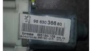 MOTOR ELEVALUNAS DELANTERO IZQUIERDO PEUGEOT 407 1.6 HDi (109 CV) DE 2007 - D.3796886 / 9663036680