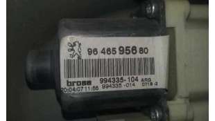 MOTOR ELEVALUNAS TRASERO IZQUIERDO PEUGEOT 407 1.6 HDi (109 CV) DE 2007 - D.3796888 / 9646595680 2