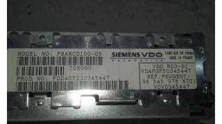 SISTEMA AUDIO / RADIO CD PEUGEOT 1007 1.4 HDi (68 CV) DE 2005 - D.3881937 / 96545978XT01