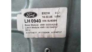 ELEVALUNAS DELANTERO IZQUIERDO FORD FOCUS BERLINA 1.6 (116 CV) DE 2005 - D.3905566 / 4M51B203A29BE 2