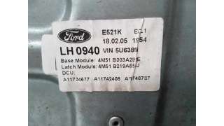 ELEVALUNAS DELANTERO IZQUIERDO FORD FOCUS BERLINA 1.6 (116 CV) DE 2005 - D.3905566 / 4M51B203A29BE