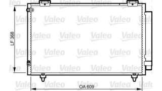 CONDENSADOR / RADIADOR AIRE ACONDICIONADO TOYOTA COROLLA 1.6 16V (110 CV) DE 2003 - D.3968788