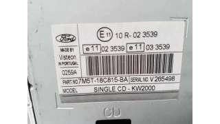 SISTEMA AUDIO / RADIO CD FORD FOCUS LIM. 1.8 TDCi Turbodiesel (116 CV) DE 2008 - D.4012886 / 7M5T18C815BA