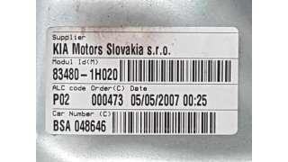 ELEVALUNAS TRASERO DERECHO KIA CEED 1.6 CRDi (116 CV) DE 2008 - D.4015980 / 834801H020