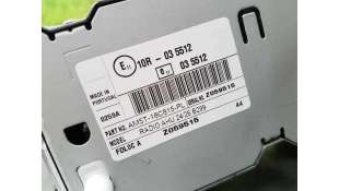 SISTEMA AUDIO / RADIO CD FORD FIESTA 1.0 EcoBoost (101 CV) DE 2017 - D.4086720 / AM5T18C815PL 2