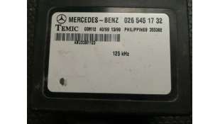 CENTRALITA INMOVILIZADOR MERCEDES VITO  CAJA CERRADA 2.2 16V CDI Turbodiesel (102 CV) DE 2001 - D.4088732 / 0265451732