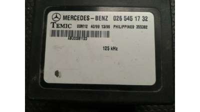 CENTRALITA INMOVILIZADOR MERCEDES VITO  CAJA CERRADA 2.2 16V CDI Turbodiesel (102 CV) DE 2001 - D.4088732 / 0265451732