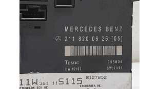 MODULO CONFORT MERCEDES CLASE E  BERLINA 3.2 V6 18V (224 CV) DE 2002 - D.4132949 / 2118200626 2