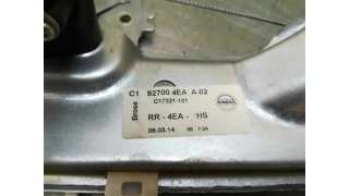 ELEVALUNAS TRASERO DERECHO NISSAN QASHQAI 1.5 Turbodiesel (110 CV) DE 2014 - D.4236681 / 827004EAA02