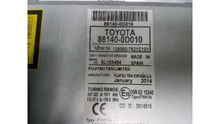 SISTEMA NAVEGACION GPS TOYOTA YARIS 1.4 Turbodiesel (90 CV) DE 2014 - D.4287386 / 861400D010