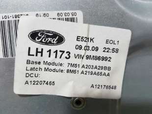 ELEVALUNAS DELANTERO IZQUIERDO FORD FOCUS TURNIER 1.6 Ti-VCT (116 CV) DE 2009 - D.4309512 / 7M51A203A29BB 2