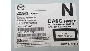 SISTEMA AUDIO / RADIO CD MAZDA 2 LIM. 1.5 16V (90 CV) DE 2014 - D.4318367 / DA6C669G0C 2