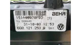 RADIADOR AGUA SEAT CORDOBA BERLINA 1.9 SDI (64 CV) DE 2004 - D.4321132 / 6Q0121253Q