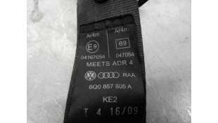 CINTURON SEGURIDAD TRASERO IZQUIERDO VOLKSWAGEN POLO 1.2 (60 CV) DE 2009 - D.4366832 / 6Q0857805A 2