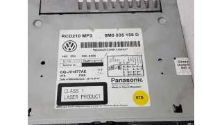 SISTEMA AUDIO / RADIO CD VOLKSWAGEN POLO 1.2 TSI (90 CV) DE 2012 - D.4381832 / 5M0035156D