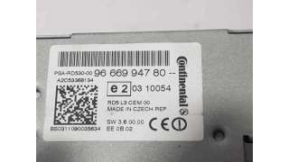 SISTEMA AUDIO / RADIO CD CITROEN C4 LIM. 1.6 HDi FAP (92 CV) DE 2011 - D.4425673 / 9666994780