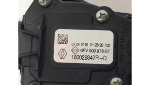 POTENCIOMETRO PEDAL RENAULT CLIO IV 1.5 dCi D FAP Energy (75 CV) DE 2018 - D.4433734 / 180029347RD 2
