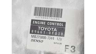 CENTRALITA INYECCION TOYOTA COROLLA VERSO 1.8 16V (129 CV) DE 2006 - D.4436132 / 896610F030 2
