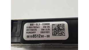 CENTRALITA CUADRO CITROEN JUMPY FUGÓN 1.5 Blue-HDI FAP (120 CV) DE 2017 - D.4437296 / 981985128000 2